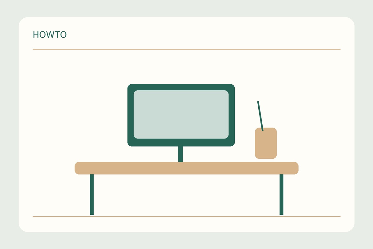 Como preparar uma mesa de trabalho pequena em casa